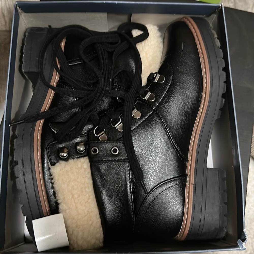 Brand new black booties